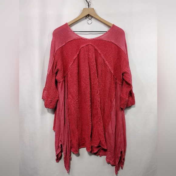 Caite By Athleta Embroidered Floral Blouse Womens XXL Red Boho Retro Holiday - Picture 5 of 7